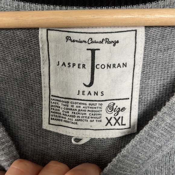 Jasper Conrad Grey V-neck sweater XXL - Picture 3 of 5